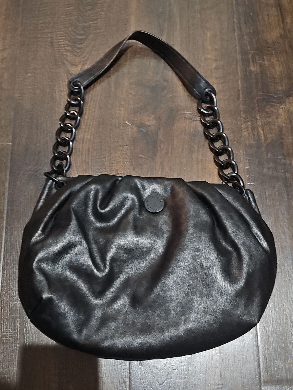 Kendall & Kylie Black Chain-Handle Shoulder Bag